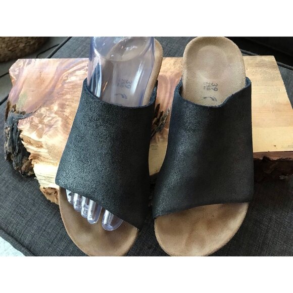 Birkenstock Papillio Namica  Wedge Slip on Sandals Size  8.5/39 in Black - Picture 7 of 9